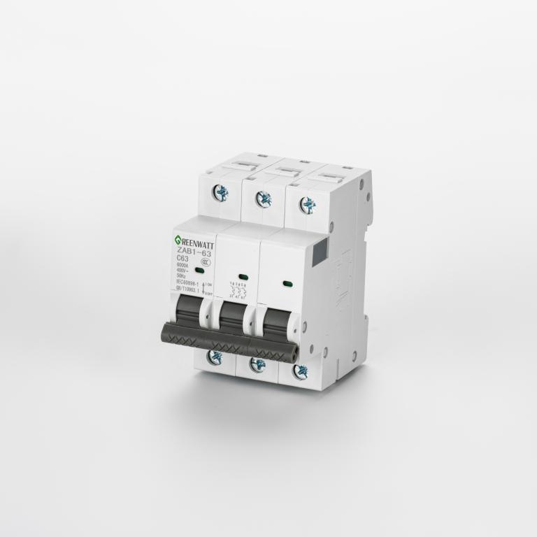 قاطع دائرة التيار المتردد منحنى C 63A 3P 6kA